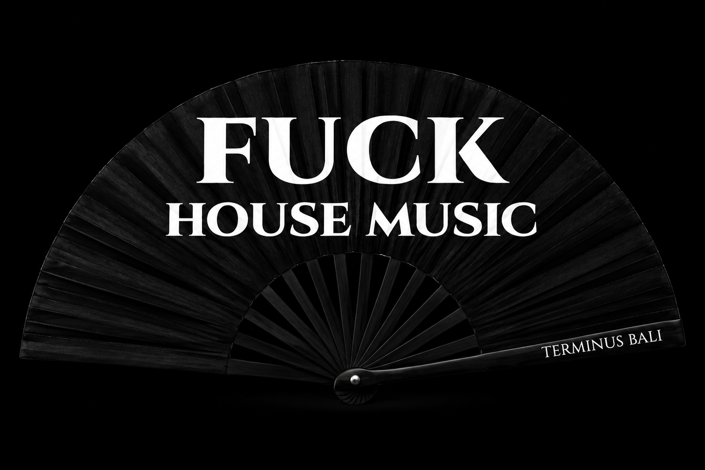 Fuck House Music Hand Fan