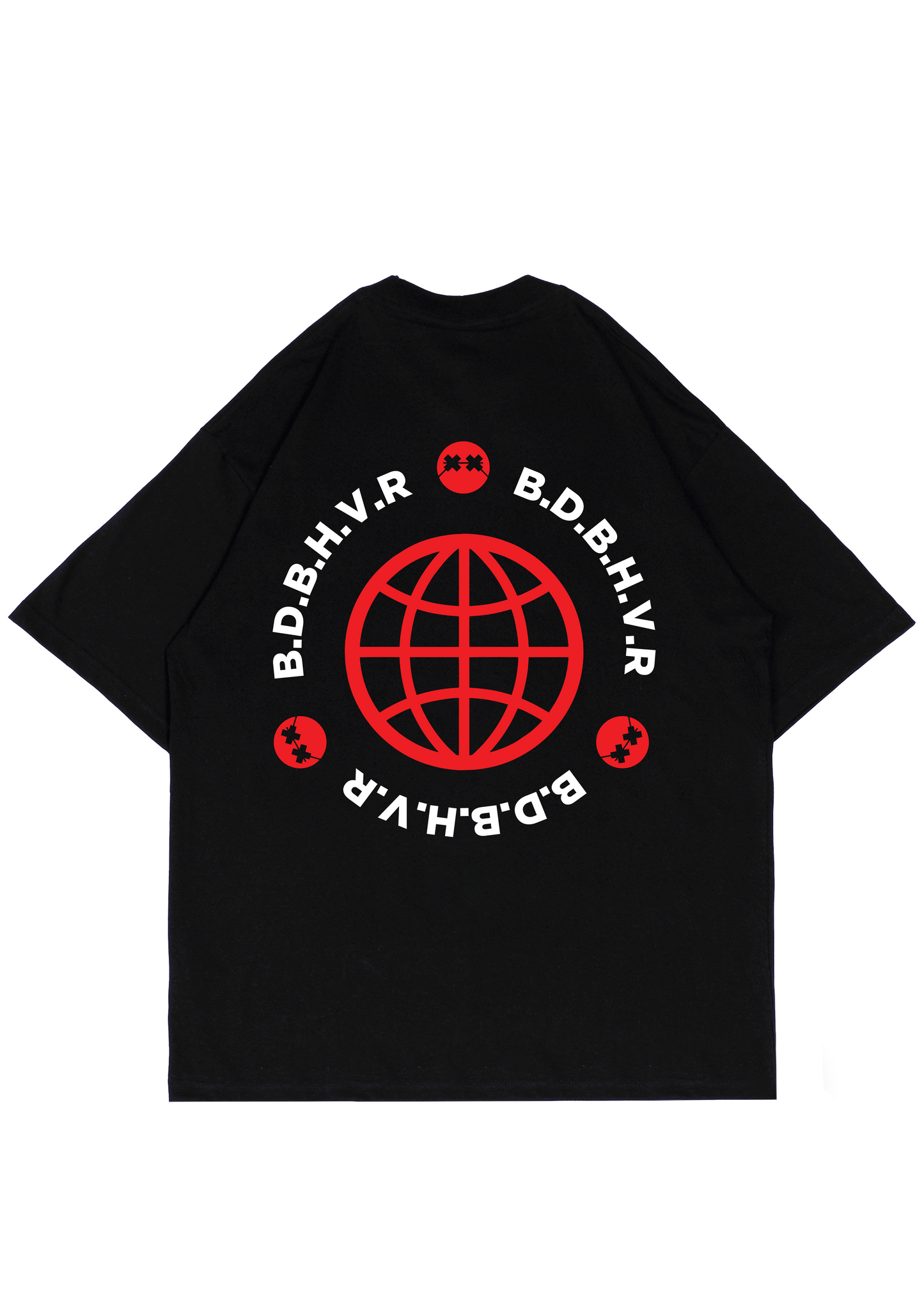 møji x B.D.B.H.V.R Globe Box Tee